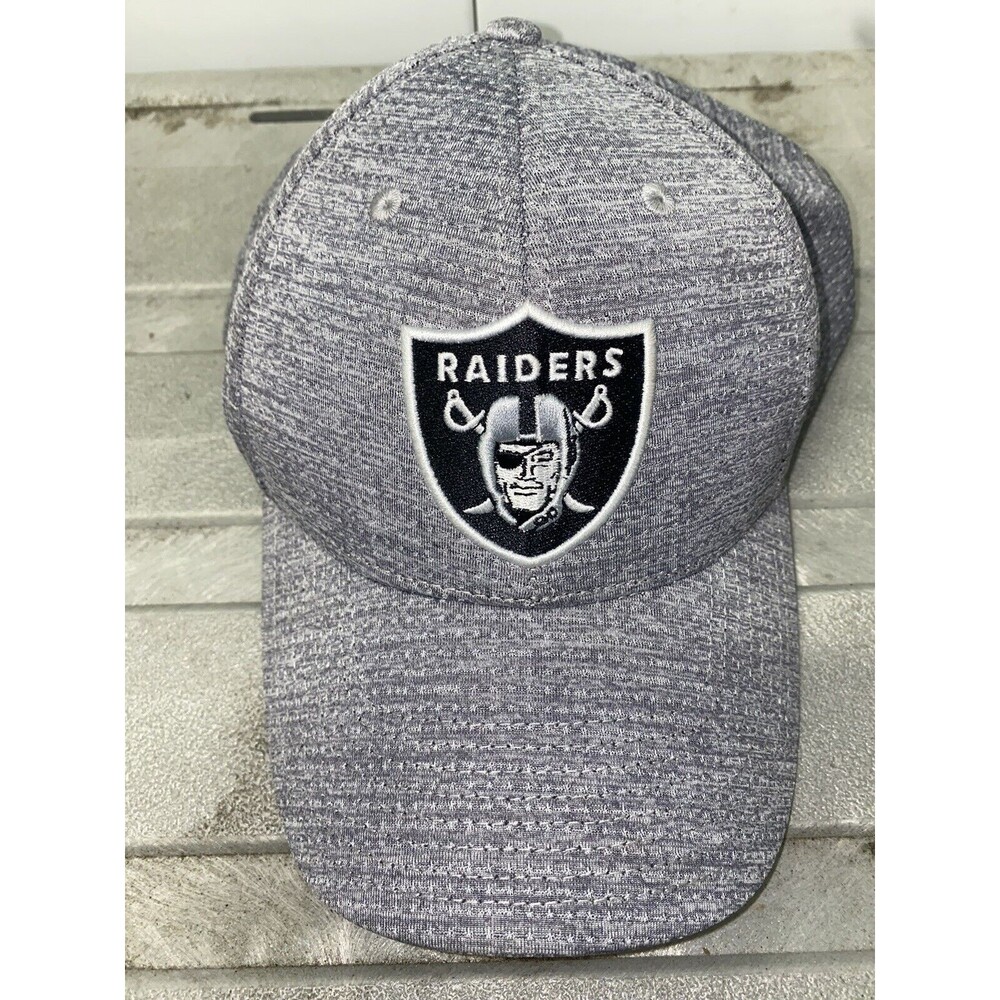 Las Vegas Raiders Baseball Hat Snapback Gray Black Adjustable NFL Team Apparel